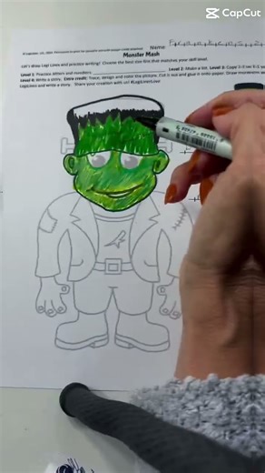 It’s Worksheet Wednesday! Try our fun Monster Mash practice sheet!