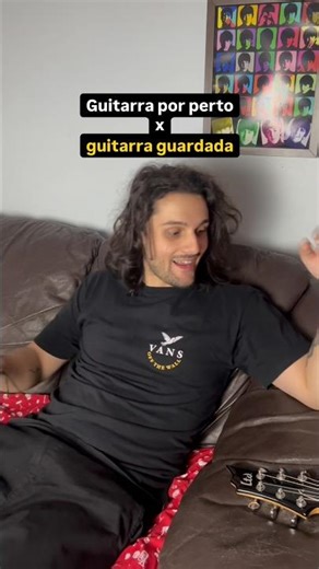 Guitarra por perto vs guitarra guardada qual a diferença? 🤔🎸