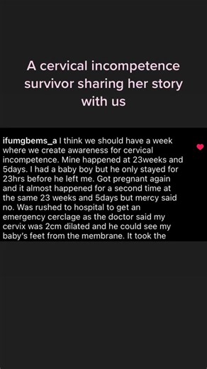 Cervical Incompetence Survivor Shares Inspiring Story