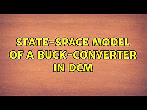 State-Space Model of a Buck-Converter in DCM