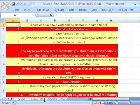 Excel Magic Trick 295: DV Dropdown From Diff Workbook