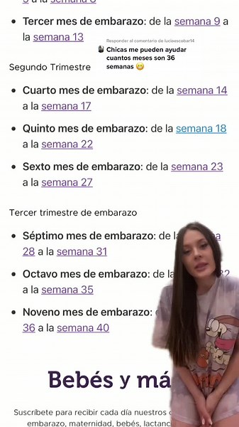¿Cuántos meses son 36 semanas de embarazo?