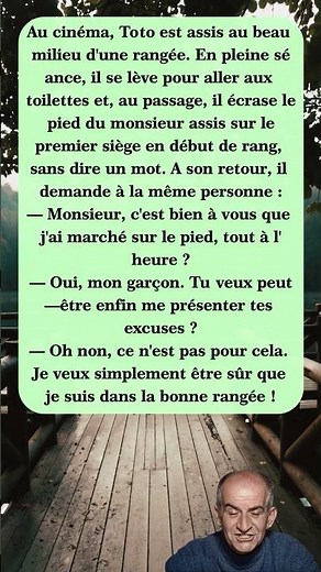 👣🤣 Toto… et la pire excuse ! #blagues #drôle #rire