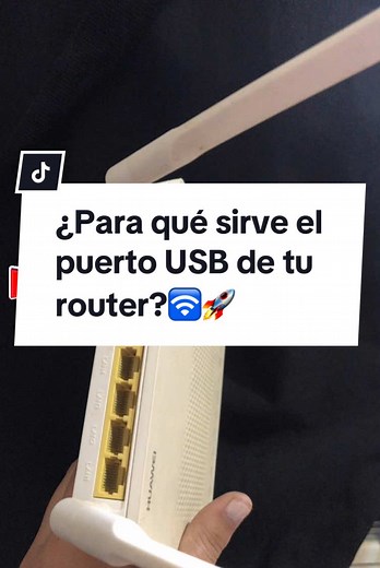 Utilidad del puerto USB en tu router