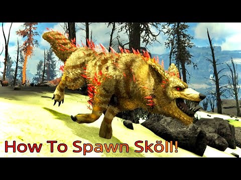 How To Spawn Sköll The Fire Fenrir In Ark Fjordur!