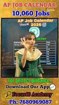 🔥AP Job Calendar 2026 | 10,060 Jobs | Group 1, Group 2, DSC | Biggest Opportunity for AP Aspirants
