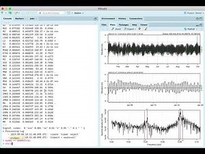 Tidal analysis in R, using the oce package.
