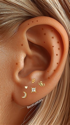 Beautiful Ear Stack Ideas for Multiple Piercings