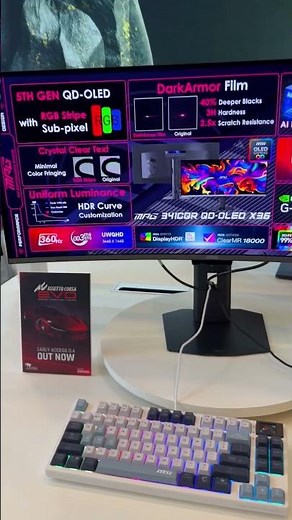 Des écrans chez #msi au #ces2026 !#gaming #pcgamer #pcgaming #oled #setupgamer #gamer #monitor #pc