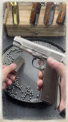 This toy gun is an absolute blast — you have to watch it in action! #airsoftcqb