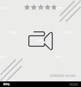 video camera vector icon modern simple vector illustration Stock Vector Image & Art - Alamy