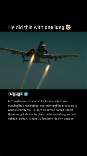 In Transformers (2007), somebody actually did this with one lung.