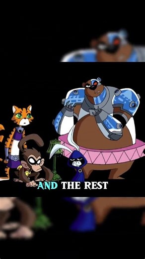 Teen Titans Became ANIMALS?! 😂 #raven #robin #cyborg #teentitans #starfire