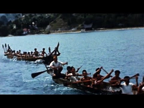 Toba Batak people. Dutch East Indies in color (1938)