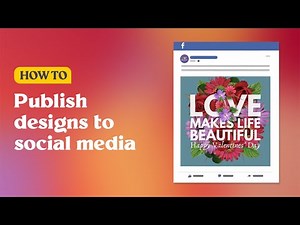How to Publish Designs to Social Media with PosterMyWall