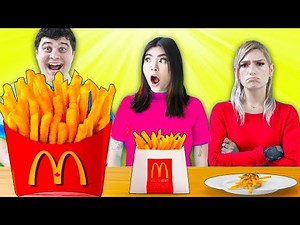 Funny Food Size Challenge