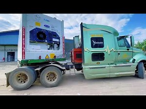 Semi Truck POWER Transporting Massive Loads Across Fields