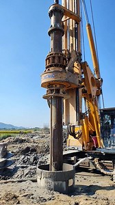 powerful bore piling machine drilling deep into the ground #borepile #drilingmachine | Hazrat Mondal 02