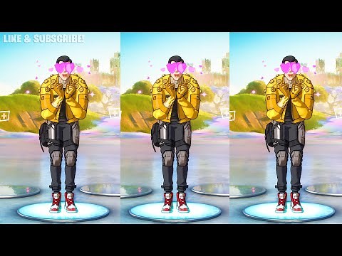 Fortnite GOLDEN GEAR MIDAS Skin Showcase With Best Dances & Emotes!