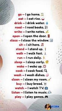 20 Verbs You’ll Use Every Day 🗣️🔥