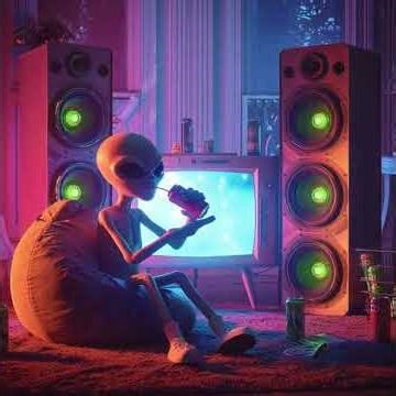 Today's Short AI Video -Aliens Love Sci-Fi with Surround Sound!! :D #scifi #alien #funny