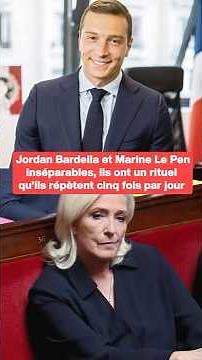 Jordan Bardella et Marine Le Pen inséparables, ils ont un rituel qu’ils répètent cinq fois par jour