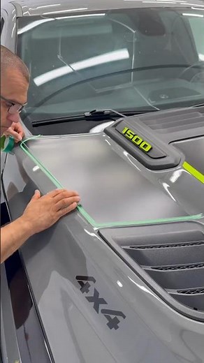RAM 1500 Custom Hood Vinyl Stripes Tutorial