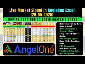 Live Market Signal in AngleOne Excel (29-05-2025) | How to Read Option Chain Analysis Sheet