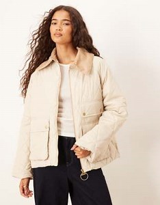 Barbour Milby Quilt jacket in oatmeal/ancient | ASOS