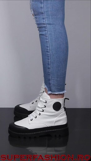 2.1K views | Pret: 62,99 Lei Marimi: 36, 37, 38, 39, 40. Cod: ABC ABC-332 White Black Comanda aici: https://www.superfashion.ro/cumpara/ghete-sport-abc-abc-332-white-black-10950 Transportul este gratuit la comenzile de peste 300 lei, sub aceasta sumă - transportul este 10 sau 15 lei pentru orice localitate din România. Livrarea se face în aproximativ 24 de ore de la confirmarea telefonică a comenzii, prin curierul Cargus. | SuperFashion.ro | Facebook