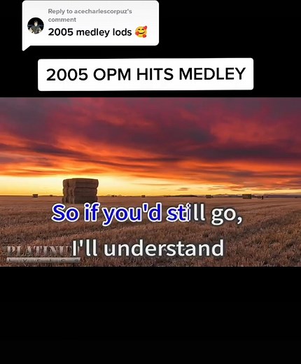 2005 OPM Hits Medley Karaoke | Reply to @acecharlescorpuz