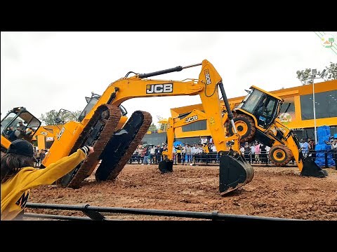 JCB video| jcp backhoe excavator stunt in Excon 2022