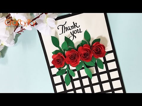 Beautiful and Easy Thank you Card Making | Thank You card for best friend | Easy card Making