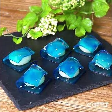 天の川の色がきれい！七夕の和菓子の作り方