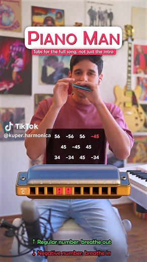 Cómo tocar 'Piano Man' en armónica: Tutorial completo