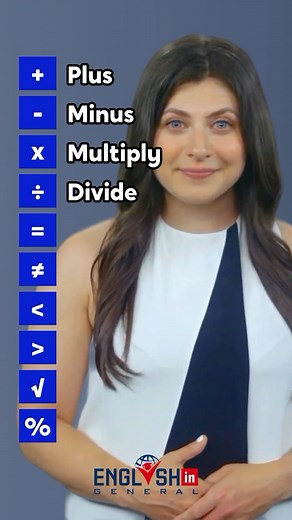 87K views · 85 reactions | Math symbols in English Repost @english.ingeneral . . . #english #learnenglish #vocabulary #math #maths #englishvocabulary | English Grammar Tips | Facebook