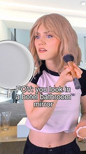 hotel mirrors are THE WORST 😫🤣 #comedy #comedyreels #funnyvideos #funnyreels #relatable | Helen Christie