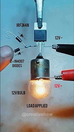 Simple touch ON OFF switch using mosfet