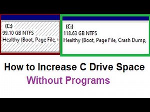 How to Increase C Drive Space Without Programs