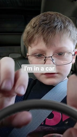 me driving in a car 🚗