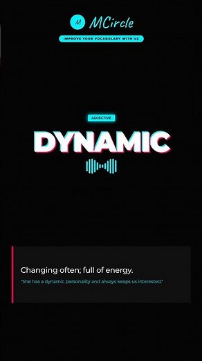 Learn English: What is Dynamic? | Vocabulary Shorts