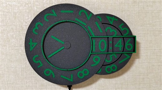 Hybrid Mechanical Clock Shows It Both Ways