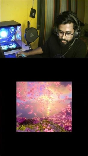 This Minecraft Shader Looks TOO REAL 😱🌸 #minecraftshorts #minecraft