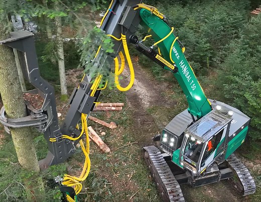 Holzernte XXL: Der gößte Harvester der Welt - der Impex Hannibal T50