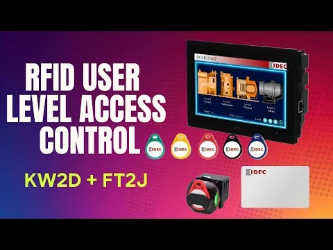 RFID User Level Access Control on FT2J HMI+PLC using KW2D (EtherNet/IP)
