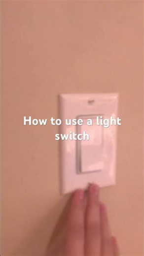 How to use a light switch