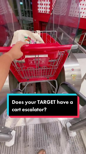 Target Store Features Cart Escalator in Orange County
