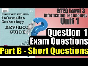 BTEC Level 3 IT - Unit 1 - P38 - PART B SHORT QUESTION #1 - Transmitting Data