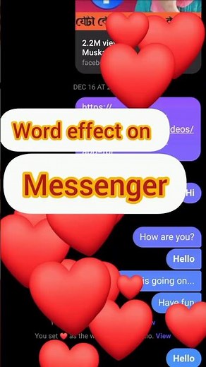 How To Make A Word Effect On Messenger #messenger #viralshorts #facebook #tyshorts #trendingshorts