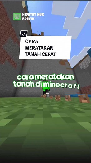 Cara Meratakan Tanah Cepat di Minecraft | Tutorial Command Block Part 4